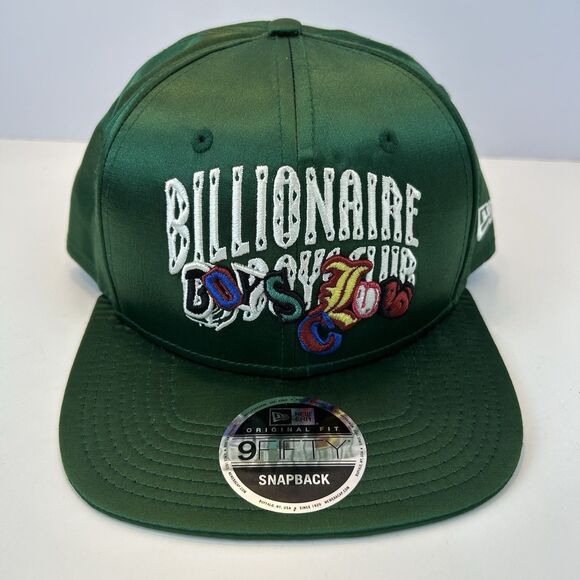 Billionaire Boys Club x New Era Cap Green Satin Rare 9Fifty - Picture 1 of 9